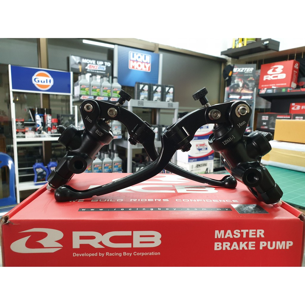 RCB RACINGBOY ปั้ม เบอร์ 14 อุปกรณ์ครบพร้อมใส่ สำหรับ มอเตอร์ไซค์ทุกรุ่น