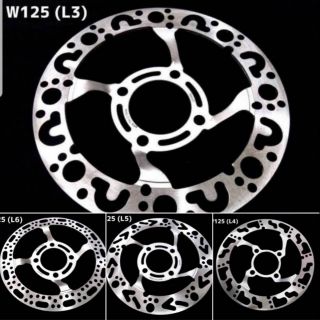 จานเบรคเจาะเวฟ125r,s,i จานเจาะเวฟ100 ubox จานขันน็อต4รู