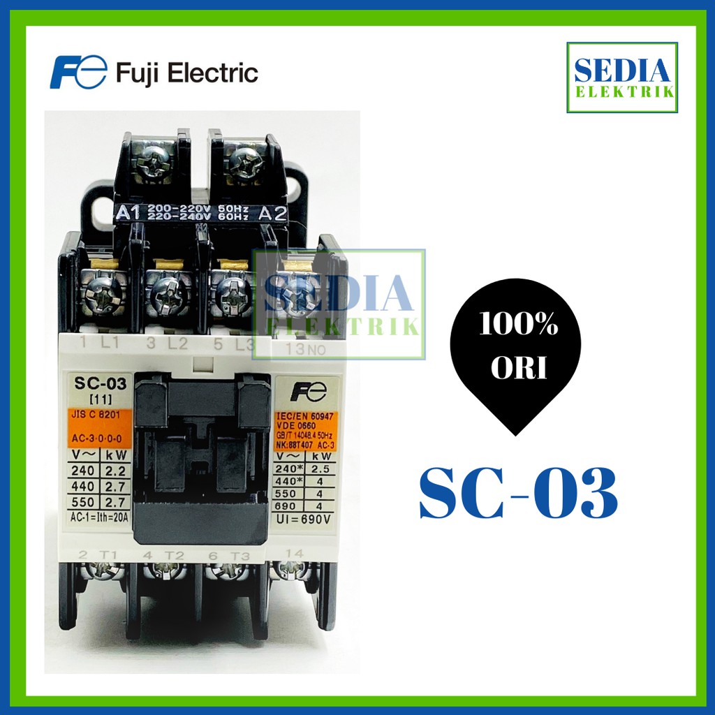 Fuji SC-03 CONTACTOR 220VAC SC 03 SC03