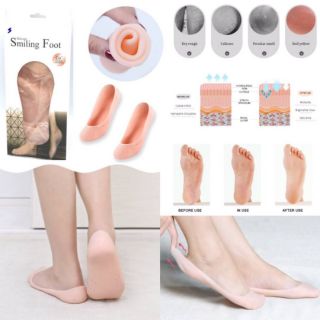 Silicone Smiling Foot ถุงเท้าซิลิโคนแบบสลิม เนื้อนุ่มบางกันเจ็บรอบเท้า