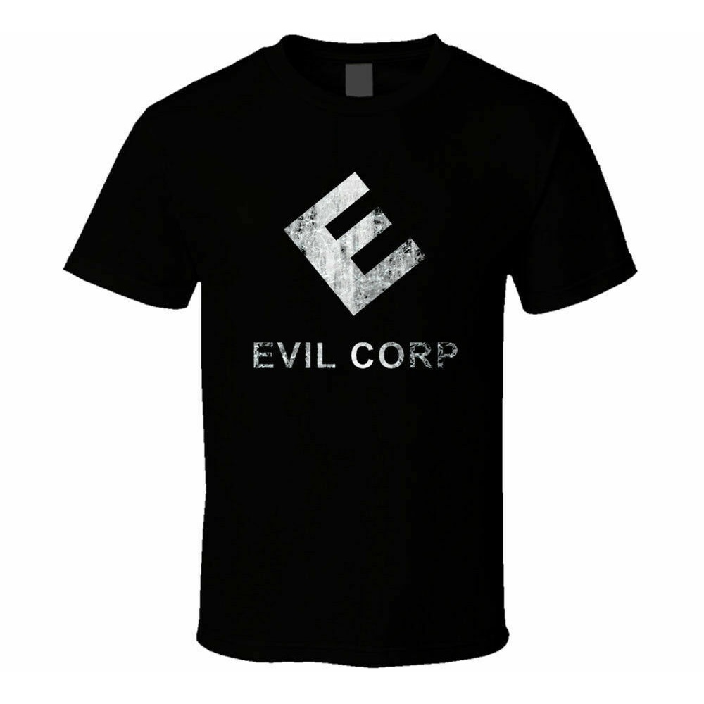 Mr Robot - เสื้อยืดวันเกิดโลโก้ Evil Corp Distressed