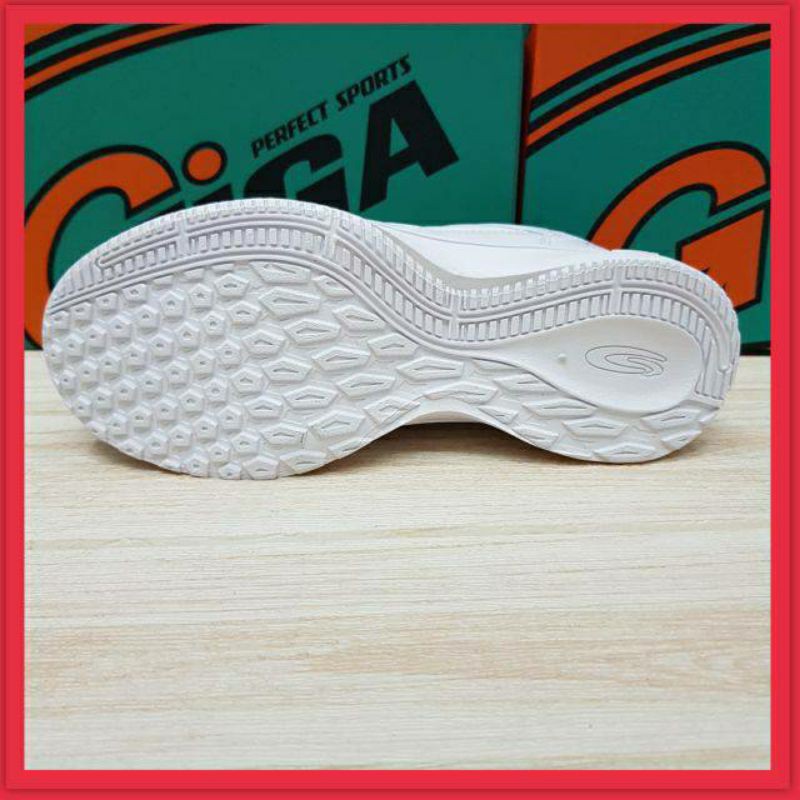 ◐GIGA รองเท้าผ้าใบหนังสีขาว,ดำ รุ่น LUCY (36-41)