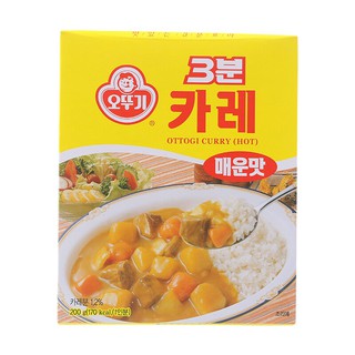 โอโตกิแกงกะหรี่สไตล์เกาหลีรสเนื้อสูตรเผ็ดมาก 200กรัม Otoki, Korean style curry, very spicy beef flavor 200 grams