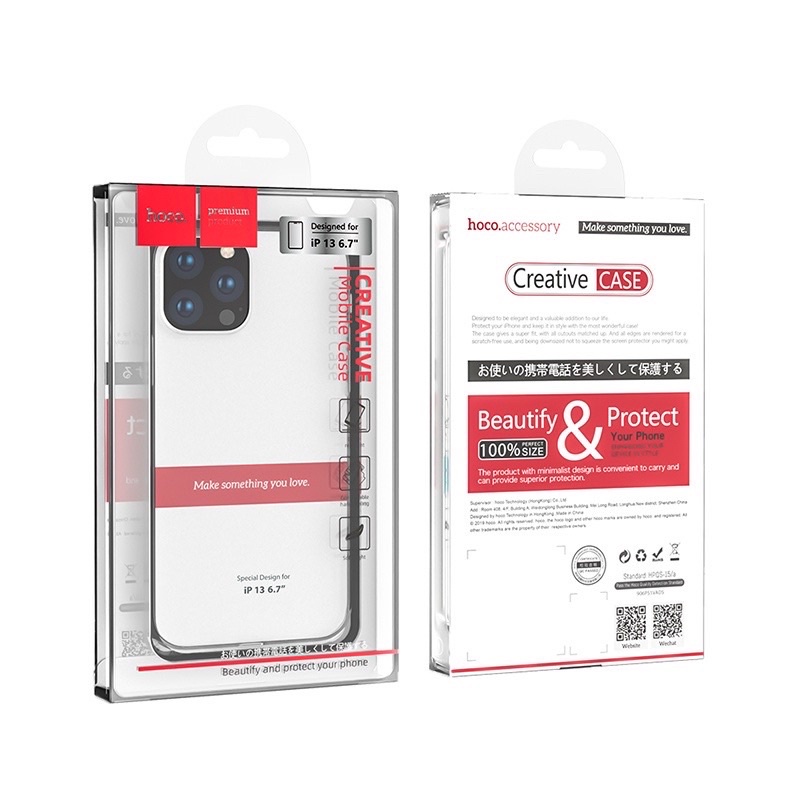 เคสใสHoco(แท้)ใช้สำหรับรุ่น ip13promax/ip13pro/ip13/ip13mini/ip14/ip14promax/ip14pro/ip14plus