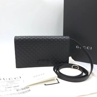 Gucci​ หนังปั๊ม​ พร้อมส่ง​ 2สี​ การ์ด+ถุงผ้า+ใบเสร็จ