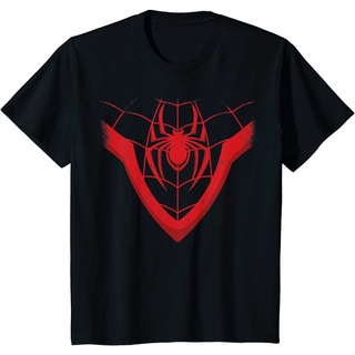 เสื้อยืด ผ้าฝ้ายแท้ ระบายอากาศได้ดี พิมพ์ลาย Marvel Spider-Man Miles Morales คุณภาพสูง เครื่องแต่งกายฮาโลวีน