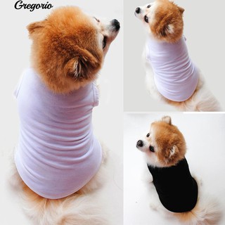 * พุดเดิ้ลฤดูร้อนสีทึบเสื้อกล้ามเสื้อเสื้อผ้าเครื่องนุ่งห่ม Pet สุนัข Chihuahua