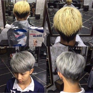 💥แท้💥ถูกที่สุด💥ฟอกสีผม STAR LIST Quick blond ปรับพื้นผมให้สว่างขาวไวก่อนลงสีผม