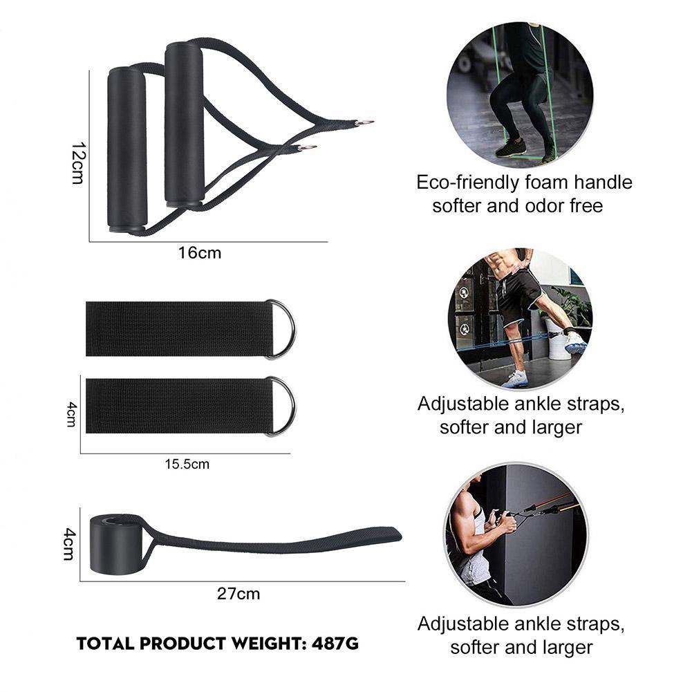Elastic Rope Fitness Men's Resistance Band Pull Belt Chest Muscle ...