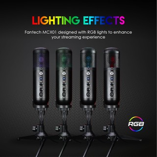 ร้านแนะนำไมค์ตั้งโต๊ะ FANTECH Leviosa Microphone MCX01 ไมค์คอมพิวเตอร์ ไมโครโฟน ไมค์ร้องเพลง ไมค์อัดเสียง ไมค์ไลฟ์สด ไมค์ img 4