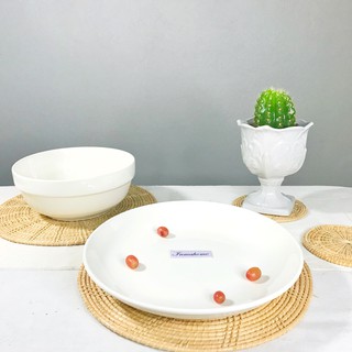 ชามมีขอบ จาน เซรามิค l Dish / Ceramic Bowl Set l จานเซรามิค l เซรามิก l ชามเซรามิค