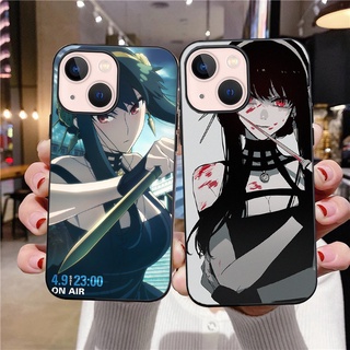 เคสโทรศัพท์มือถือ แบบนิ่ม พิมพ์ลายอนิเมะ Spy×Family สีดํา สําหรับ Iphone 11 12 13 Pro Max Iphone 7 8 SE 2020