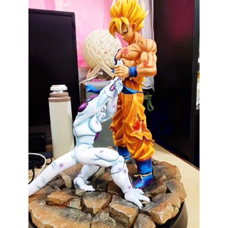 [ส่งฟรี] โมเดล ดราก้อนบอล Dragonball Z ฟรีสเซอร์ Vs โกคู ไซย่า วัสดุ Resin สูง 41cm