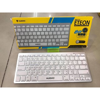 Keyboard bluetooth พร้อมส่ง คีย์บอร์ด บลูทูธ ยี่ห้อ NUBWO ของแท้