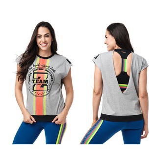 Team Zumba Open Back Top (เสื้อยืดออกกำลังกายซุมบ้า)