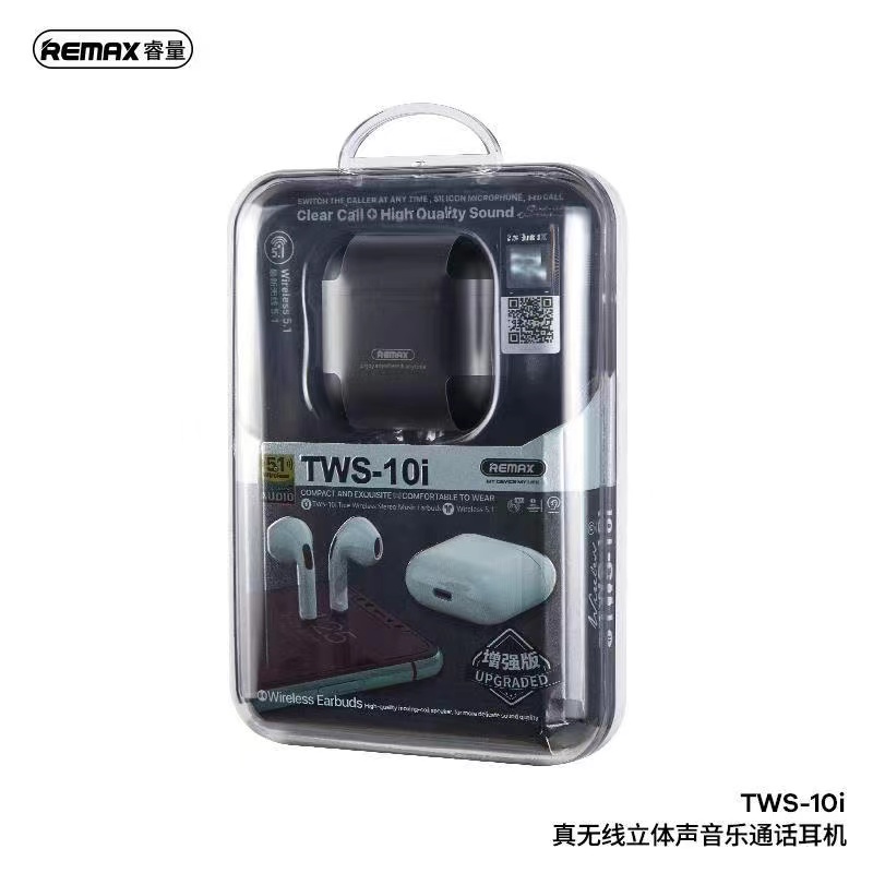 ขายดี!ตัดเสียงรบกวน Remax Tws-10i หูฟังบลูทูธ ไร้สาย อัปเกรดใหม่ smalltalk แบบ Semi In-Ear สำหรับมือถือทุกรุ่น ของแท รูปที่ 4
