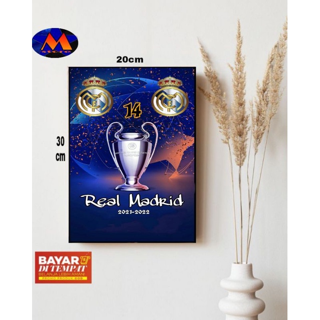 REAL MADRID THEME WALL DECORTATION/REAL MADRID โปสเตอร์ไม้/โปสเตอร์ WALDECOR/REAL MADRID