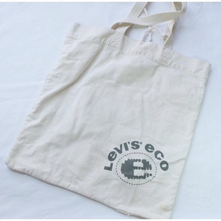 Levis Tote Bag กว้าง 15 นิ้ว ยาว 15 นิ้ว สีขาว มือสอง ของแท้