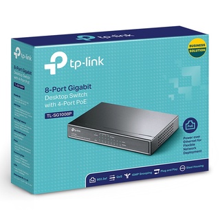 TP-LINK (TL-SG1008P) 8-Port Gigabit Desktop Switch with 4-Port PoE