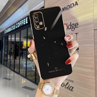 【ใหม่】เคส redmi 9T 9A 9C 9 note 8 note 10 PRO note 10 note 10s ขอบตรง 90° เคสโทรศัพท์แบบชุบไฟฟ้า