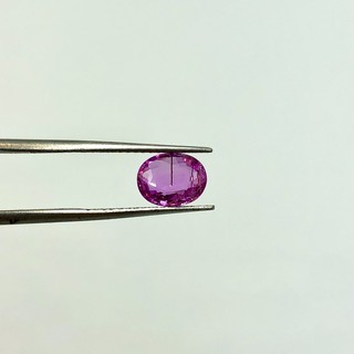 Natural 1.28cts VS2 Pink Sapphire Oval Fancy Intense No Treatment Madagascar