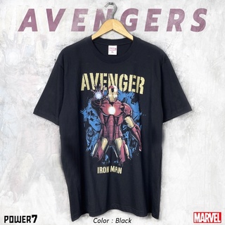 Power 7 Shop เสื้อยืดการ์ตูน ลาย มาร์เวล iron man ลิขสิทธ์แท้ MARVEL COMICS  T-SHIRTS (MVX-031)S-5XL