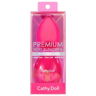 CATHY DOLL  PREMIUM SOFT BLENDER &amp; Protection ฟองน้ำแต่งหน้า ช่วยเกลี่ยรองพื้น บีบีครีม คอนซีลเลอร์ และบลัชออนเนื้อครีม