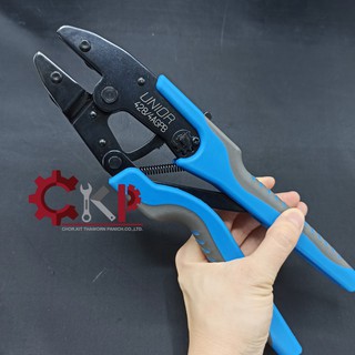 UNIOR คีมย้ำหางปลาแบน เปลี่ยนหัวได้ รุ่น 428/4AGPB crimp grip pliers //ออกใบกำกับภาษีได้