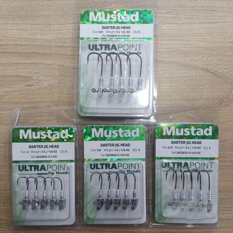 MUSTARD JIG HEAD, MUSTAR DARETER JIG HEAD, ULTRA POINT JIG HEAD, FISHING HOOK