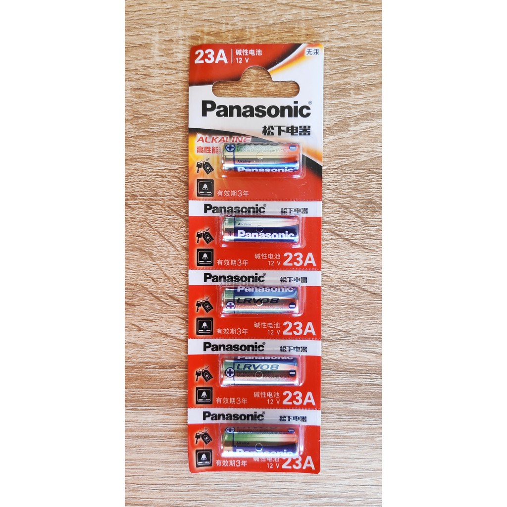 🔋 ถ่าน Alkaline ถ่านรีโมท Panasonic 23A ขายแยก หรือ ยกแผง (5 ก้อน)