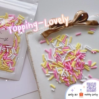 ฟีโม่ เกล็ดน้ำตาลปลอม Topping คละสีพาสเทล l ห้ามรับประทานนะคะ