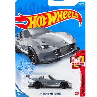 รถเหล็ก HOTWHEELS ของแท้ 15 Mazda MX-5 Miata (Gray) HW2021_#129B