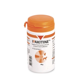 IPAKITINE 60g.Exp.09/2025 ไอพาไคติน บำรุงไตชนิดผง ยาช่วยดักจับฟอสฟอรัสสำหรับโรคไตสุนัขและแมว