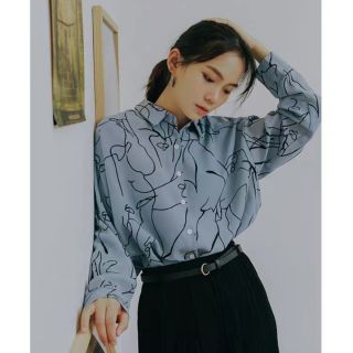 เสื้อเชิ้ตแขนยาวทรงใหญ่ ลายเส้น CC-6779