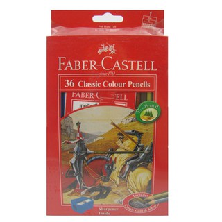 Faber-Castell-สีไม้อัศวิน 36 สี กล่องกระดาษ