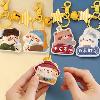 พวงกุญแจจี้การ์ตูน Diy สําหรับห้อยกระเป๋าของขวัญ ของขวัญคริสต์มาส อุปกรณ์เสริมสำหรับคู่รัก