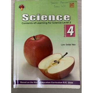 Science 4 ป4 มือ 2 Contents of learning Science level 2