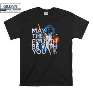 เสื้อผ้าผชGildan เสื้อยืด โอเวอร์ไซซ์ พิมพ์ลาย May The Fourth Be With You สไตล์วินเทจ สําหรับเด็ก Unisex 7282S-5XL