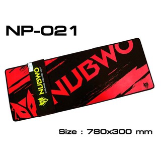 MOUSE PAD (เมาส์แพด) NUBWO NP020,021,031 300 X 780 MM (RED)