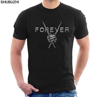 Nf2gd256ew เสื้อยืด ผ้าฝ้าย พิมพ์ลายกลอง Forever Drummers Cool s bz6018 RYN126DGE4159 สําหรับผู้ชาย