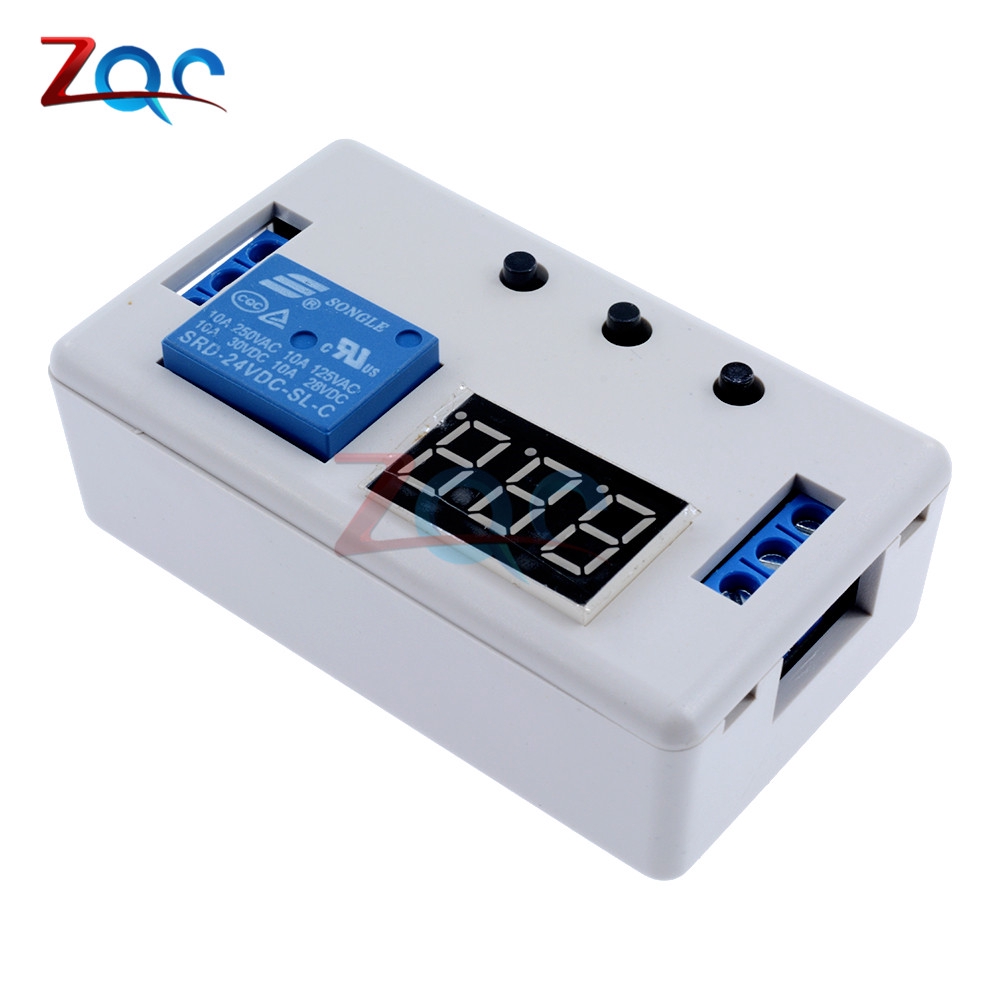 Digital LED Display Time Delay Relay Module Board DC 24V Control Programmable Timer Switch Trigger Cycle Module With