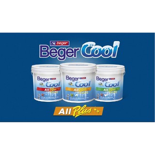 สีทาบ้าน เบเยอร์คูล ออลพลัส สีบ้านเย็น ขนาด 1 แกลลอน (ประมาณ 3 ลิตร) Beger Cool All Plus สีผสมจากเครื่องผสมสี