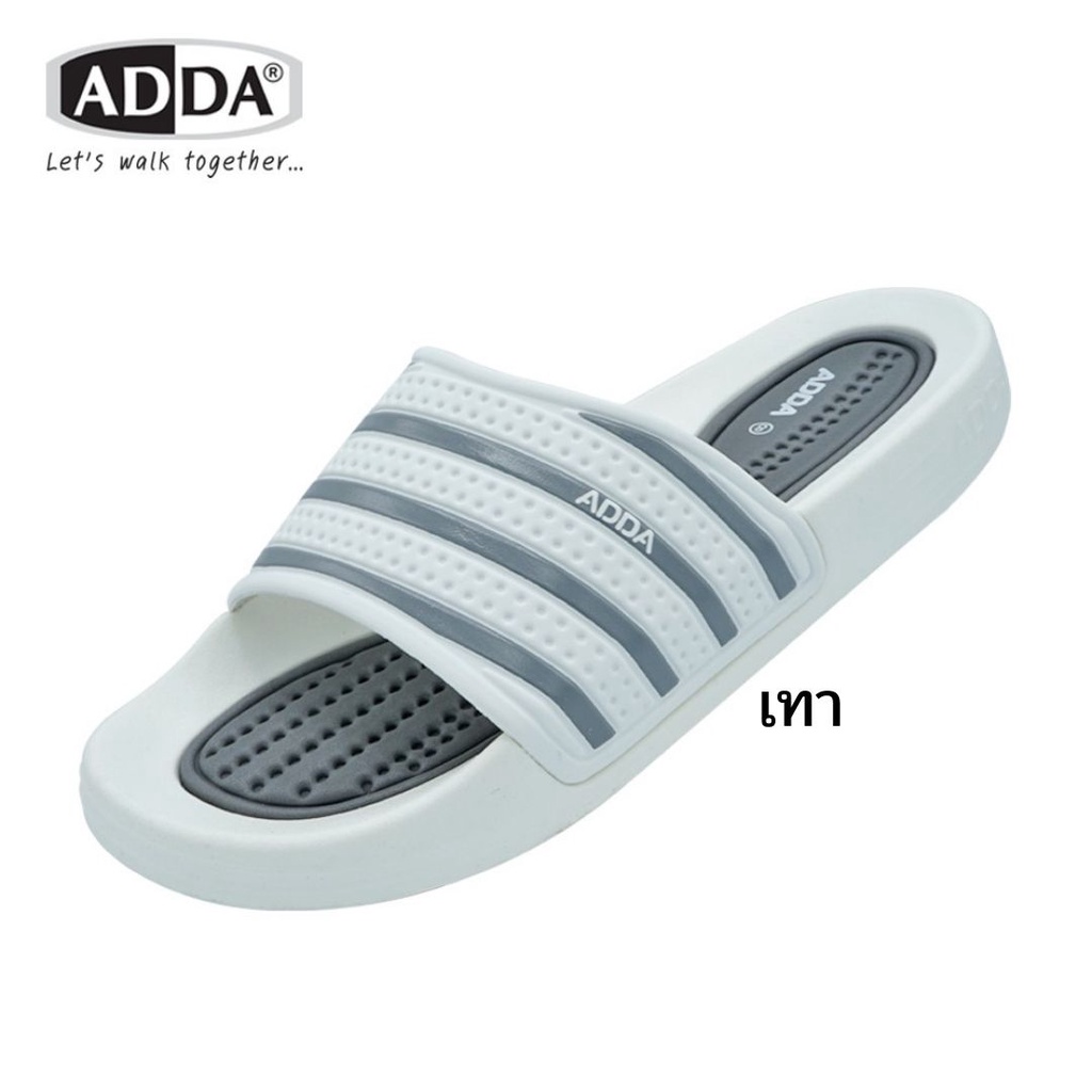 รองเท้าแตะ แบบสวม ลายริ้ว  ADDA (แอดด้า) รุ่น 3T15 ไซส์ 6-9 รุ่นสุดฮิต สีแดง กรม เทา ดำ นุ่ม ใส่สบาย