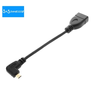 สายเคเบิ้ลอะแดปเตอร์ 90 องศา Micro - Hdmi Right Direction Male To Hdmi Female ยาว : 17 ซม .