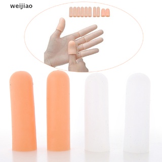 wei 1 Pair silicone toe tube finger protector for cracked skin corn blisters callus ie