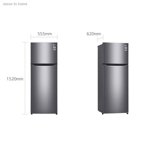 LG ตู้เย็น 2 ประตู ขนาด 7.4 คิว รุ่น GN-B222SQBB ระบบ Smart Inverter Compressorการไหลเวียนของอากาศหลายช่องแ #7