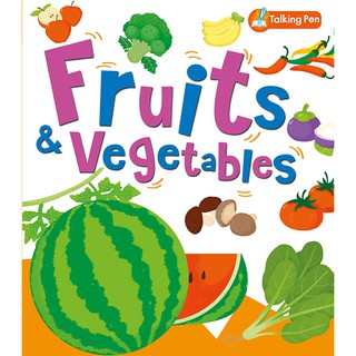 MISBOOK หนังสือเรียนรู้คำศัพท์ Fruites and Vegetables