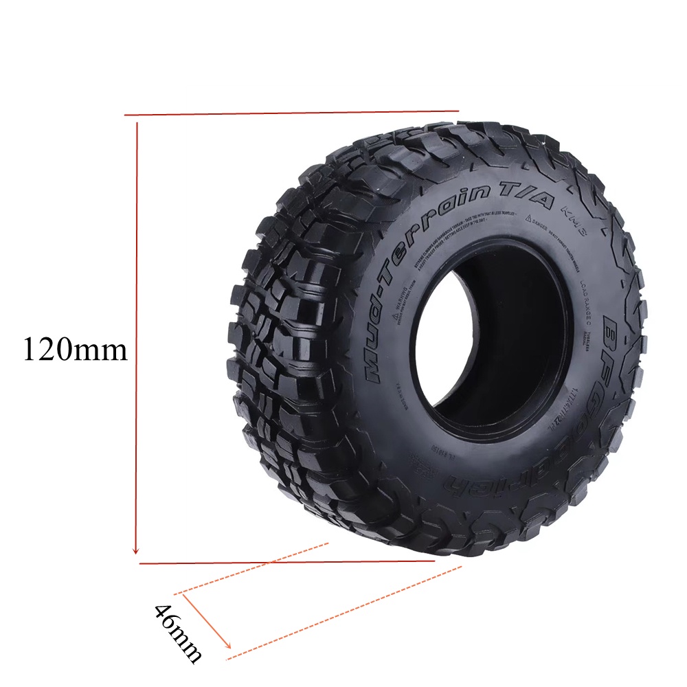 ยางล้อรถ ขนาด 2.2 นิ้ว สําหรับรถไต่หินบังคับ TRX4 TRX6 SCX10 Yikong D90 90046 KM2 RBX10 TK300 ราคา ถูกที่สุด ดีลบีเคเค แกลเลอรีภาพที่ 6
