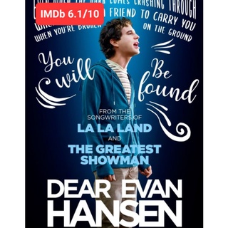 DVD Dear Evan Hansen : 2021 #หนังฝรั่ง (ดูพากย์ไทยได้-ซับไทยได้) - ดราม่า มิวสิคัล