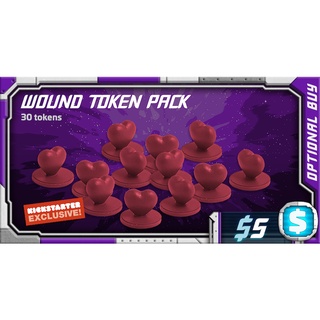 Starcadia Quest: Wound Token [ของแท้] [Kickstarter Boardgame]